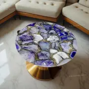 Agate Coffee table, agate side table, natural stone table top, gemstone table