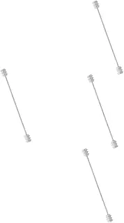 [OATIPHO] Tie Pin Hat Pin Collar Stays Button Pins Dickey Collar for Women Pocket Shirt Stay Brooch Shirt Collar Pin Badge Tie Clips Collar Pin Clip Tie Gold Tie Clip Silver Alloy