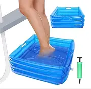 Portable Pool Foot Wash Basin,Inflatable Pool Foot Bath Basin,Pool Inflatable Basin,Foot Soaking Bath Basin for Pool Entry Ladder,Pool Basin