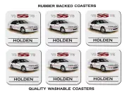 95' 96' HOLDEN VS SS COMMODORE V8 SET OF 6 RUBBER DRINK COASTERS