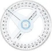 CHILDWEET Multi-Function Measuring Ruler 360 Protractor Circle Geometric Ruler Drafting Tool Office Use