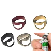 Mini Can Opener Stainless Steel Bottle Opener Ring-Shape Bottle Beer Opening Rem