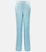 [Joseph] Joseph Tova silk satin straight pants AU 6 blue