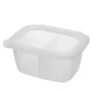 Progressive Softbox Silicone 4-Cup/940ml Divided Container Rectangle Clear