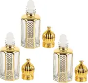 CRILSTYLEO 3Pcs Essential Oil Roller Bottles Portable Perfume Dispensing Containers for Aromatherapy Travel Friendly Easy Application Friends and Family