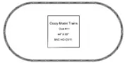 Bachmann E-Z Track HO Scale Oval #11 Basic Train Track Set - 44" X 89"
