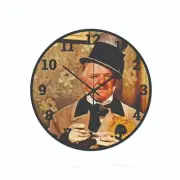W.C. Fields My Little Chickadee Art Wall Hanging Wall Clock Time Piece