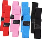 MUSISALY 8pcs Box Strap Bento Fixing Band Lunch Container Sealing Straps Clip- S-Hook Straps Lunch Elastic Cinch Straps Holders Blue Wristbands for Events Elastic Belt Polyester