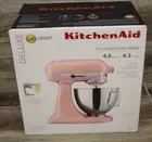 NEW KitchenAid Deluxe 4.5 Tilt Head Stand Mixer, Dried Rose KSM97DR Pink Deluxe