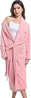 [PJGGZ] Women's Shawl Collar Bathrobe, Soft Long Towel Robes for Women - Super Absorbent Quick Dry yet Warm