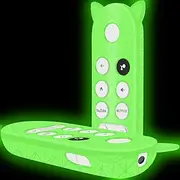 Silicone Protective Case for Google Chromecast Remote Control,Remote Case Holder Skin for Google 2020 Voice Remote,Shockproof Bumper Remote Back Covers Protector -Glowgreen