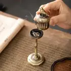 Elegant Backflow Incense Holder Delicate High-foot Stove Study Room