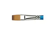 Winsor & Newton CWC Cotman Series 555 Flat Bright Paint Brush Long Handle Sz 12