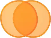 SUPVOX 2pcs Mini Folding Fan Foldable Dance Fan Round Foldable Hand Fan Flying Disc Fans Motivational Dancing Round Fan Decorative Folding Fans Hand Fan Folding Orange Silk Cloth