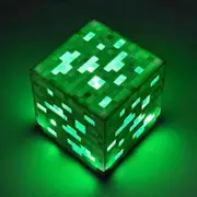 Minecraft Game Mining Device Rechargeable Lamp Night Use Flashlig