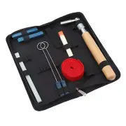 9 Universal Piano Tuning Tool Kit Wrench Hammer, Mute Kit Temperament Strip, Bag