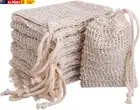 10 Pack Exfoliating Natural Sisal Soap Bag Pouch Soap Saver