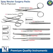 Dog Cat Spay Neuter Surgery Packs Spaying Veterinary Instruments Setup