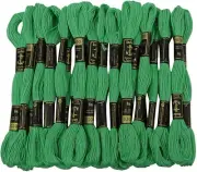 Anchor Stranded Cotton Thread for Cross Stitch/ Embroidery Color -Sea Green 204