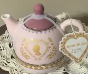 Bridgerton Multicolor Pink Teapot Includes Teapot, Top, & Cup Gift Set