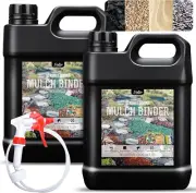 Mulch Glue - 1 Gallon / 128Oz Mulch Adhesive Gravel Binder with Applicator for L