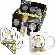 3dRose cgb_103411_1 Funny Worlds Greatest Optometrist Occupation Job Cartoon-Coffee Gift Basket, Multicolor