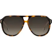 Isabel Marant 60mm Gradient Pilot Sunglasses in Havana/Brown Sf at Nordstrom One Size