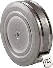 TEC Accessories Ti-Tape Titanium Retractable Tape Measure (Stonewashed Finish) 3 Foot Retractable Measuring Tape, Small Measuring Tape Retractable with Removable Keychain Clip, Keychain Accessories