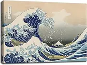 weiyiart The Great Wave off Kanagawa by Katsushika Hoki. Classic Art Reproduction Print Ocean Wave Poster Paintings Home Office Decoration 36x24Inch