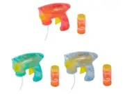 Bubble Gun Automatic Gatling Soap Water Bubble Machine Light Up Bubbles Blaster