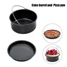 Carbon Steel Nonstick Air Fryer - Pizza Round Tins 6-8 Inch Cake Pan Molds Set