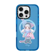 iPhone 16 Pro Impact Case MagSafe Compatible blue kitty