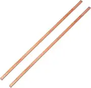 uxcell Copper Bar, 1/5"x0.2"x11.8" Pure Flat Copper Plate Solid Metal Sheet Tubing Strip for Crafting Jewelry Plating Repairing Science Class, 2 Pcs