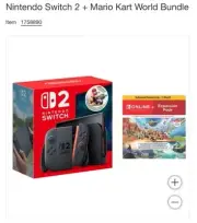 Nintendo Switch 2 bundle +Mario Kart World+ 12-month Nintendo Membership bundle