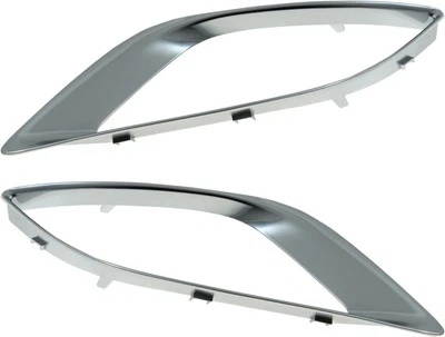 For 2014-2020 Durango Fog Light Trim Front Silver SET PAIR