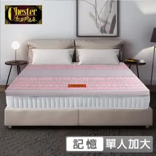 【Chester 契斯特】天絲水洗款 複合竹炭記憶薄床墊55kg/m3 10cm-3.5尺(單人加大 矽膠薄墊)