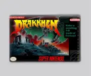 DRAKKHEN / SNES - 2"x3" FRIDGE MAGNET (retro super nintendo