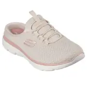 Skechers Women's Swift Step Slip-Ins Taupe/Coral Low Top Sneaker Shoes (TPCL)