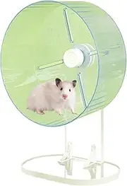 LeoLeozz Silent Hamster Wheel | Animal Exercise Wheel Accessories - Acrylic Quiet Spinner Running Hamster Exercise Accessories for Small Animals (Blue)