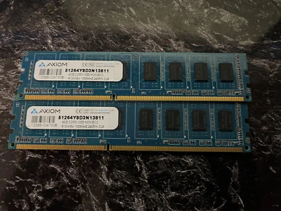 Axiom 8GB (2x4GB) DDR3-1333 PC3-10600 51264Y11D313811 SODIMM Modules