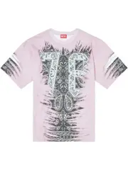 [Diesel] Diesel-T-Shirt Con Stampa Bandana-Uomo L