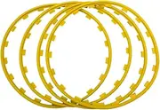 Wheel Protector,4Pcs Protector Ring,Tire Guard Decor, Nylon Anti-Scratch Decor Strip,Suitable for All Car Models,Durable Alloy Hub Rim Protection Guards.(Size:20 inches,Color:Yellow)
