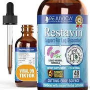 Restavin - Advanced Leg Support Supplement - Fast Natural Liquid Formula - Iron, Magnesium, Valerian Root, Turmeric, B-Vitamins, Vitamin C and More