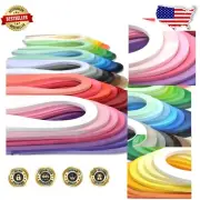 Comprehensive 5mm Paper Quilling Strips Pack - 4200 Strips, 42 Colors Available