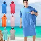 Towel Bathrobe Beach Quick Drying Adult Swimming Hooded Bath Nice Absorbent E5C1