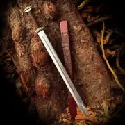 Hand Forged Viking Sword Medieval Replica High Carbon Steel Blade + Scabbard