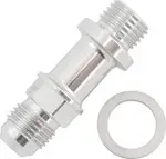 Aeroflow Metric M14 X 1.5mm to -6 Long Extension 51mm Silve Male -6AN - AF732-06LS