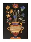 15 x 24 Inches Indoor Table Top , Marble Coffee Table , Flower Art Center Table