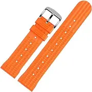 [ALMVIS] Watch Waffle Strap 20mm Watch Bracelets 20/22mm Universal Mens Diver Watch Band Rubber Fit for Seiko Fit for IWC Fit for Astron(Yellow,22mm)