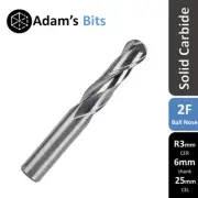 R3mm CER/shank ball nose 2 flute 25mm carbide end mill CNC router bit